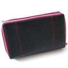 Laden Sie das Bild in den Galerie-Viewer, Reissverschluss Geldboerse POPULAR RED - rot, 10 genaehte Kartenfaecher, 2 Scheinfaecher, 4 Münzfaecher