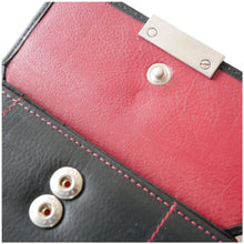 Laden Sie das Bild in den Galerie-Viewer, Reissverschluss Geldboerse POPULAR RED - rot, 10 genaehte Kartenfaecher, 2 Scheinfaecher, 4 Münzfaecher