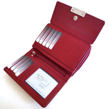 Laden Sie das Bild in den Galerie-Viewer, Reissverschluss Geldboerse POPULAR SALSA - rot - 10 Kartenfaecher mit RFID-Schutz - 2 Scheinfaecher - 4 Muenzfaecher