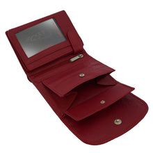 Laden Sie das Bild in den Galerie-Viewer, Leder Geldbeutel Modell SAFETY RED - hochkant mit 8 Kartenfaecher und 2 Scheinfaecher online kaufen