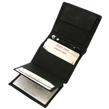 Laden Sie das Bild in den Galerie-Viewer, leder geldbeutel kleinformat hochkant schwarz 8 kartenfaecher 2 scheinfaecher