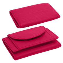 Laden Sie das Bild in den Galerie-Viewer, MINI Wickel Portemonnaies - Leder, pink, 2 Kartenfächer, 1 Scheinfach