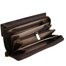 Laden Sie das Bild in den Galerie-Viewer, geldbeutel naturleder braun volllederausstattung