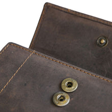 Laden Sie das Bild in den Galerie-Viewer, geldbeutel wildleder braun volllederausstattung