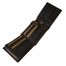 Laden Sie das Bild in den Galerie-Viewer, geldbeutel naturleder braun volllederausstattung praegung eagle wings