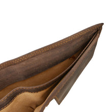 Laden Sie das Bild in den Galerie-Viewer, geldbeutel naturleder braun volllederausstattung praegung eagle wings