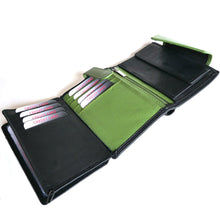 Laden Sie das Bild in den Galerie-Viewer, Geldbörse SMOOTH - hochkant, 11 genähte Kartenfächer, 2 Scheinfächer, doppelter Druckknopfverschluss