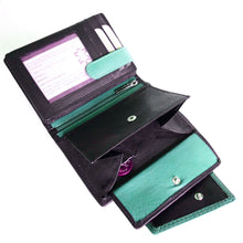 Laden Sie das Bild in den Galerie-Viewer, Geldbörse SMOOTH - hochkant, 11 genähte Kartenfächer, 2 Scheinfächer, doppelter Druckknopfverschluss