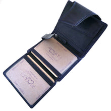 Laden Sie das Bild in den Galerie-Viewer, Geldbörse LESOTHO, hochkant, 12 Kartenfächer mit RFID-Safe, 2 Scheinfächer, Voll-Rindleder