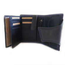 Laden Sie das Bild in den Galerie-Viewer, Geldbörse LESOTHO, hochkant, 12 Kartenfächer mit RFID-Safe, 2 Scheinfächer, Voll-Rindleder