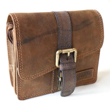 Laden Sie das Bild in den Galerie-Viewer, Biker Tasche Vintage cognac aus Wildleder