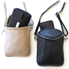 Laden Sie das Bild in den Galerie-Viewer, Handytasche FIRENZE NOVE - Echtleder, zwei geteilte Fächer, Made in Italy