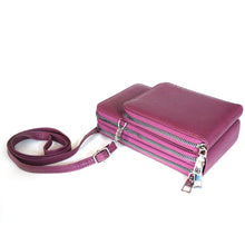 Laden Sie das Bild in den Galerie-Viewer, Handy Tasche CITY, 3-teilig mit verstellbarem Trageriemen