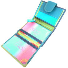 Laden Sie das Bild in den Galerie-Viewer, Geldbörse BO-KAAP M&L - oceanblau, Multicolor, 8 Kartenfächer, 2 Scheinfächer, Echtleder, RFID-Schutz