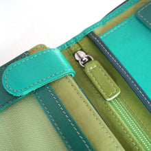 Laden Sie das Bild in den Galerie-Viewer, Geldbörse BO-KAAP M&L - oceanblau, Multicolor, 8 Kartenfächer, 2 Scheinfächer, Echtleder, RFID-Schutz