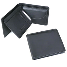 Laden Sie das Bild in den Galerie-Viewer, Geldbörse BRISBANE - quer schwarz, 8 Kartenfächer, 2 Scheinfächer, 4 Steckfächer, RFID-Schutz