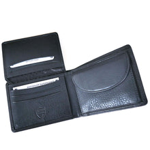 Laden Sie das Bild in den Galerie-Viewer, Geldbörse BRISBANE - quer schwarz, 8 Kartenfächer, 2 Scheinfächer, 4 Steckfächer, RFID-Schutz