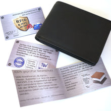 Laden Sie das Bild in den Galerie-Viewer, Geldbörse BRISBANE - quer schwarz, 8 Kartenfächer, 2 Scheinfächer, 4 Steckfächer, RFID-Schutz