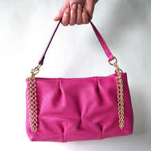 Laden Sie das Bild in den Galerie-Viewer, Damen Handtasche GIULIA TRE - Echtleder mit trendiger Umhängekette