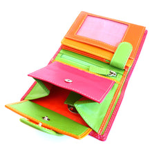 Laden Sie das Bild in den Galerie-Viewer, Geldbörse BO-KAAP M&L - rot, Multicolor, 8 Kartenfächer, 2 Scheinfächer, Echtleder, RFID-Schutz