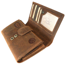 Laden Sie das Bild in den Galerie-Viewer, Naturleder Geldbörse HORSE - Langformat, 17 Kartenfächer mit RFID Schutz, 2 Scheinfächer, 2tlg.-Reißverschlussfach