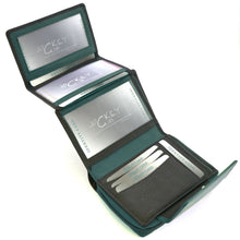 Laden Sie das Bild in den Galerie-Viewer, Reißverschluss Geldbörse CANDY TURQUOISE and BLACK - 11 Kartenfächer mit RFID-Schutz, 2 Scheinfächer