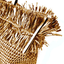 Laden Sie das Bild in den Galerie-Viewer, Schultertasche IBIZA - aus Bast, wahlweise in schwarz oder naturbraun