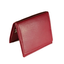 Laden Sie das Bild in den Galerie-Viewer, Geldboerse Wiener Schachtel Leder rot