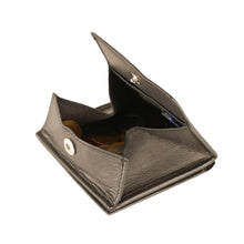 Laden Sie das Bild in den Galerie-Viewer, Geldboerse Wiener Schachtel Leder schwarz
