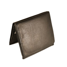 Laden Sie das Bild in den Galerie-Viewer, Geldboerse Wiener Schachtel Leder schwarz