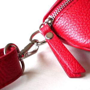 moderne Bauchtasche in rot - Sling Bag - Guerteltasche - Made in Italy